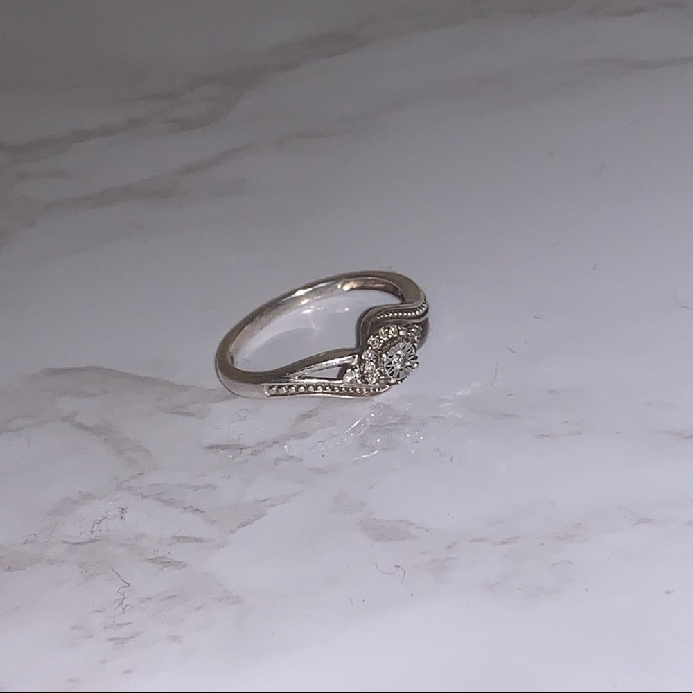 Diamond promise ring